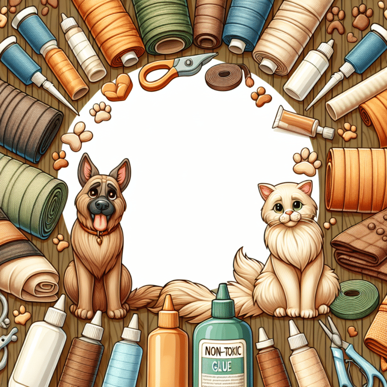 Pet-safe Glue and Fabric Choices