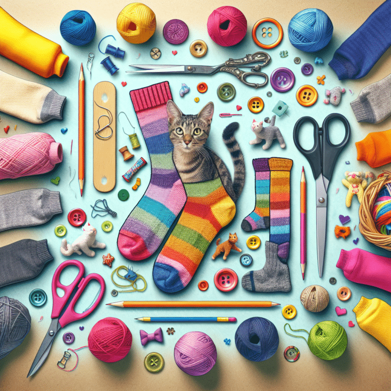 Upcycling Socks into Cat Toys