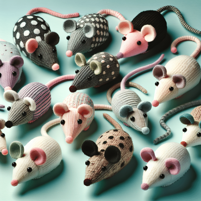Upcycled Sock Mice for Cats