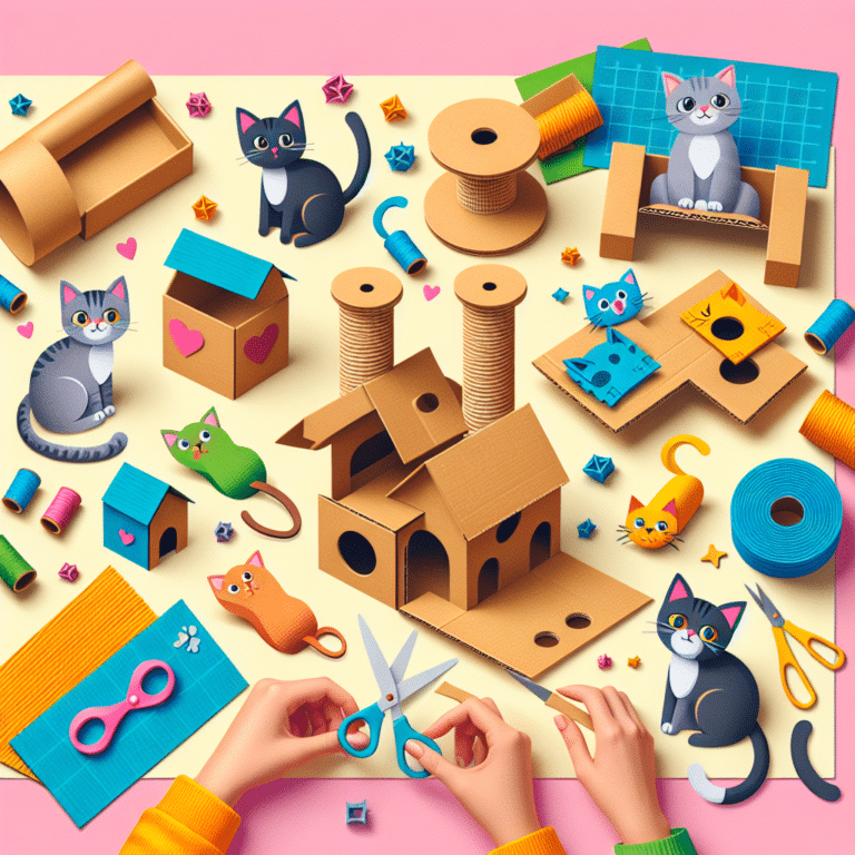 Using Cardboard to Make Cat Playthings