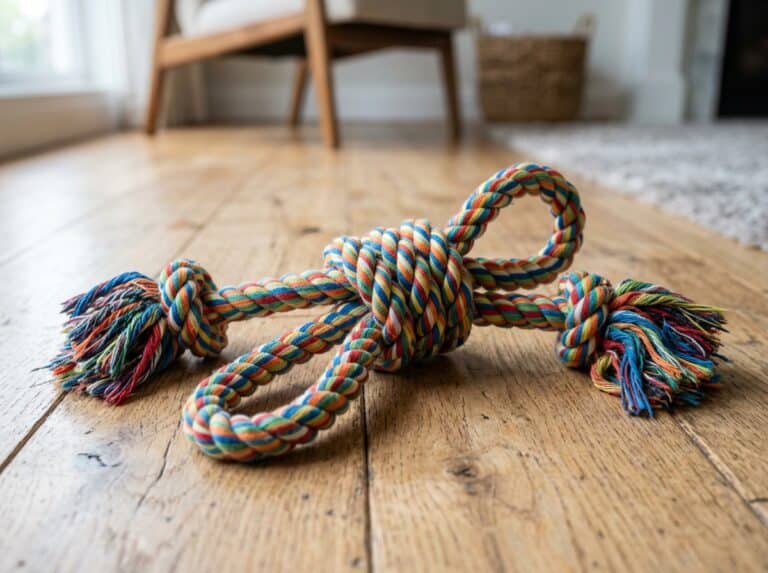 braided rope tug toy