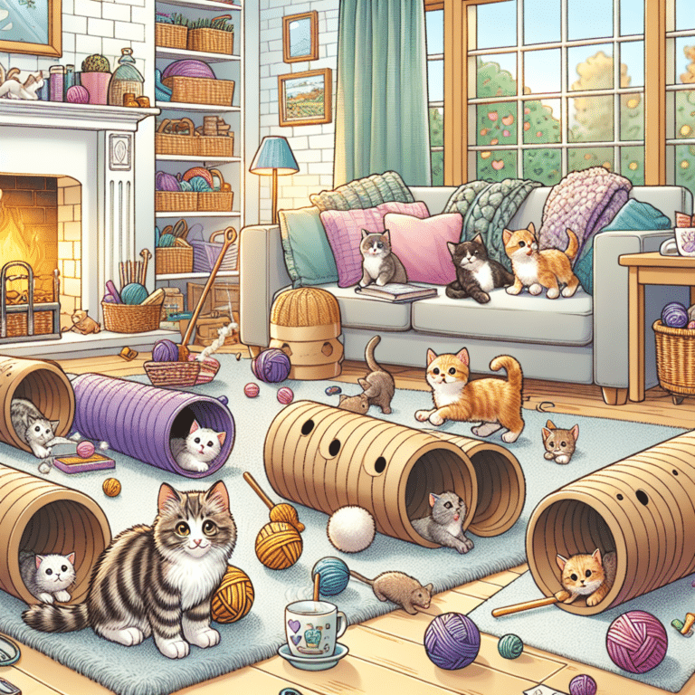Homemade Cat Tunnels and Toys