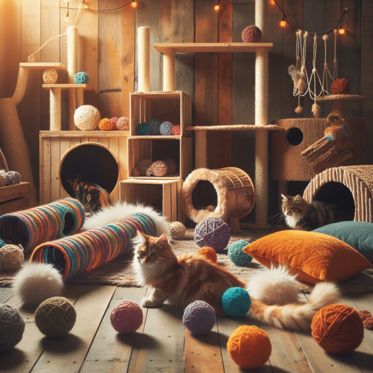 Homemade Cat Tunnels and Toys