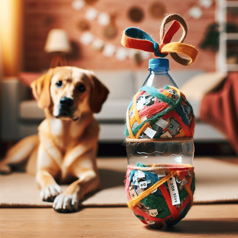 DIY Dog Toys from Plastic Bottles