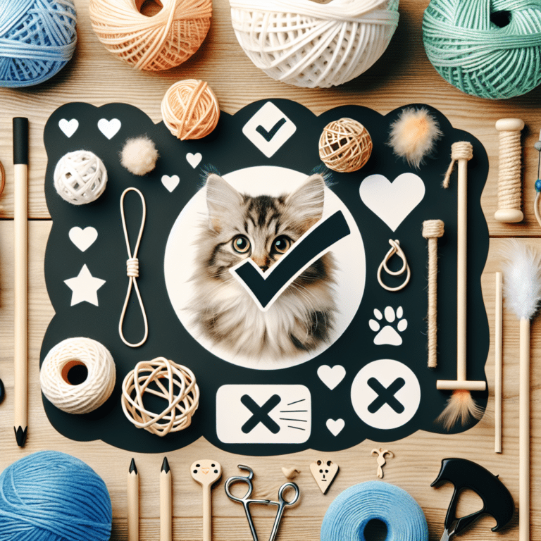 Avoiding choking hazards in DIY cat toys