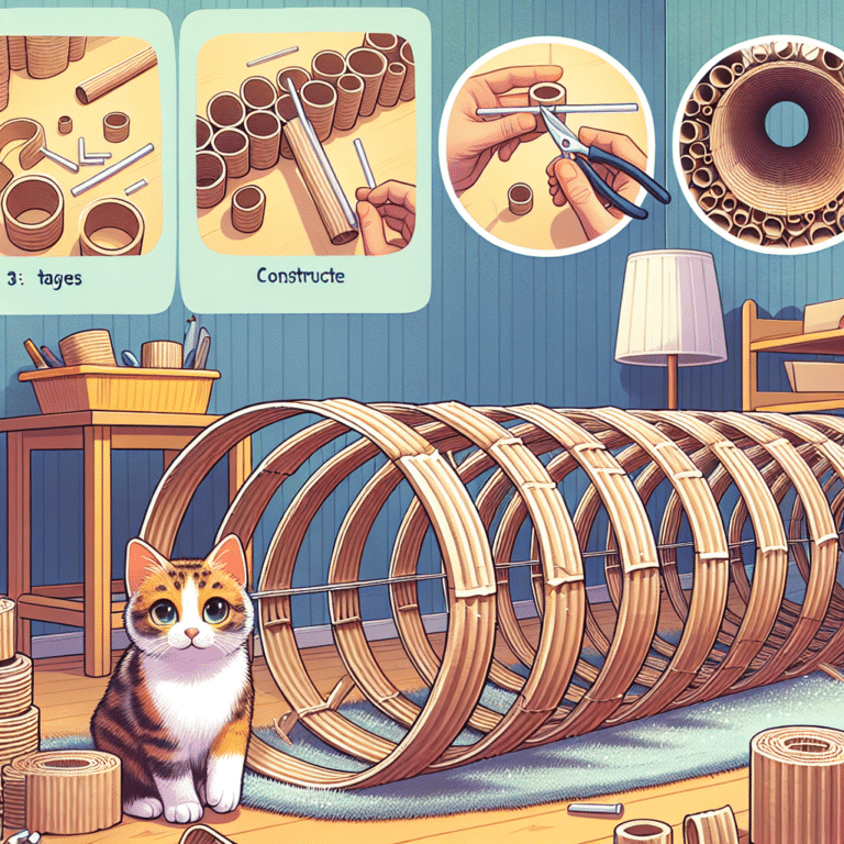 DIY Cat Tunnel from Cardboard