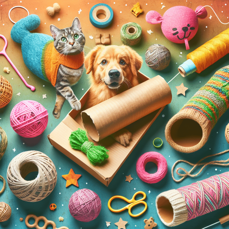 Easy Recycled Toys for Cats and Dogs".